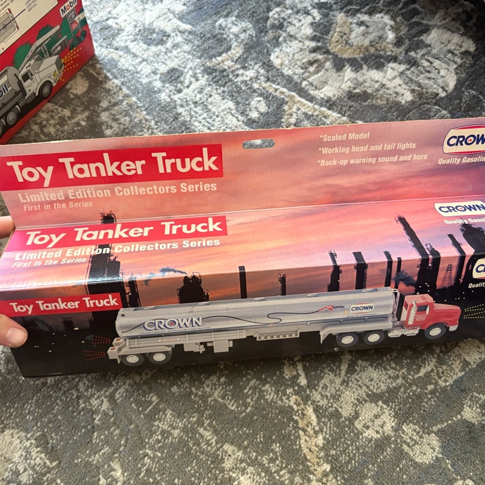 Crown Limited Edition Toy Tanker Truck - Red and Silver